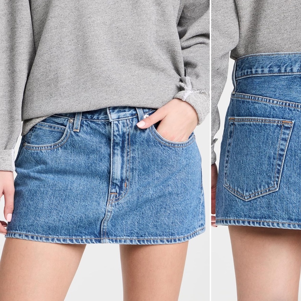 SLVRLAKE Low Rise Micro Miniskirt